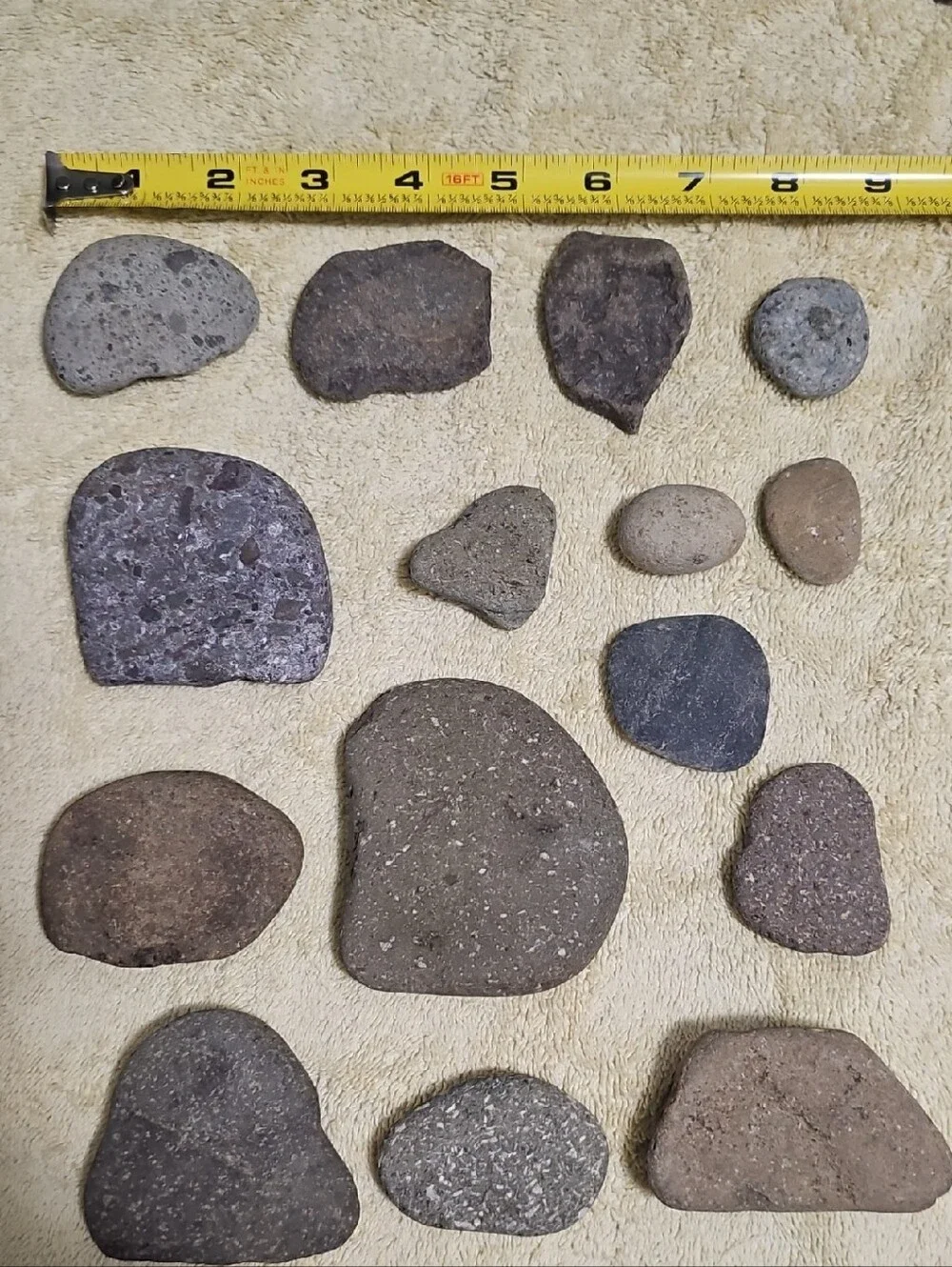Mixed Natural River Rocks - Assorted Earth Tones - Picture 1 of 1